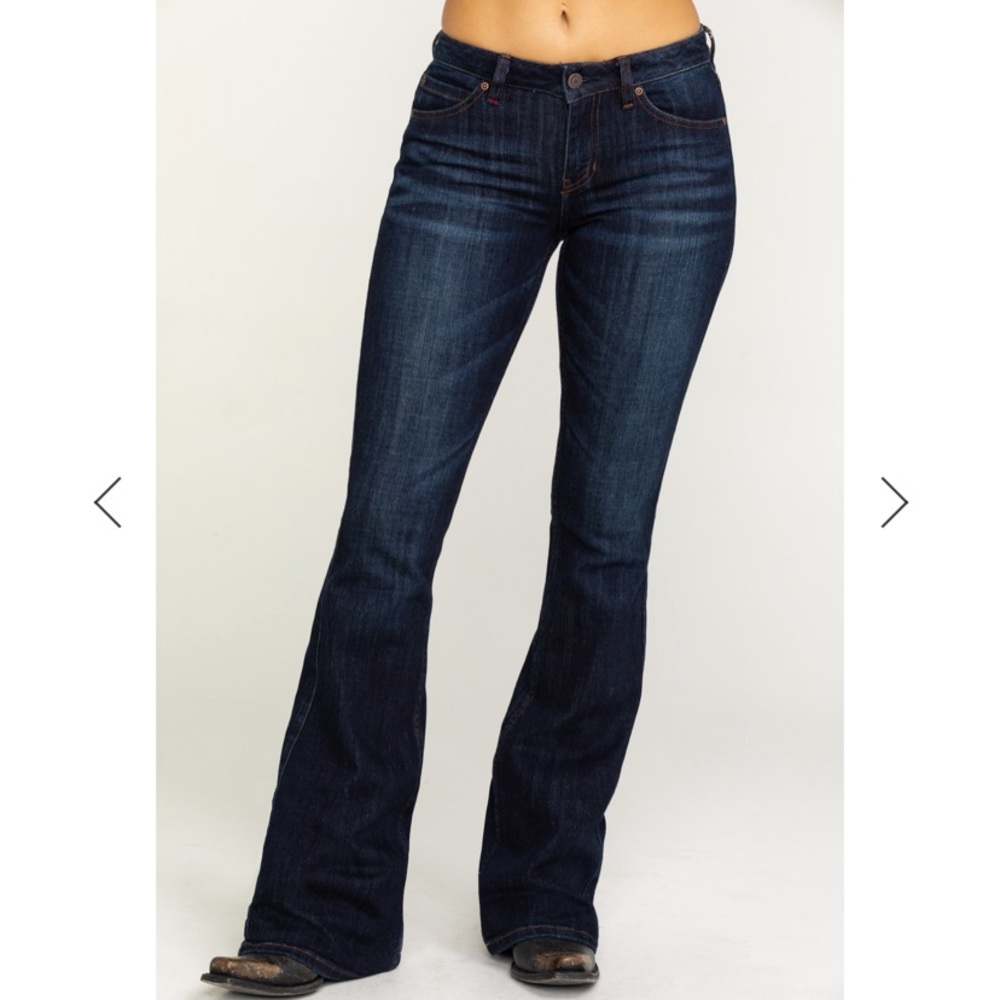 IDYLLWIND WOMENS THE REBEL BOOTCUT JEANS-DARK WASH